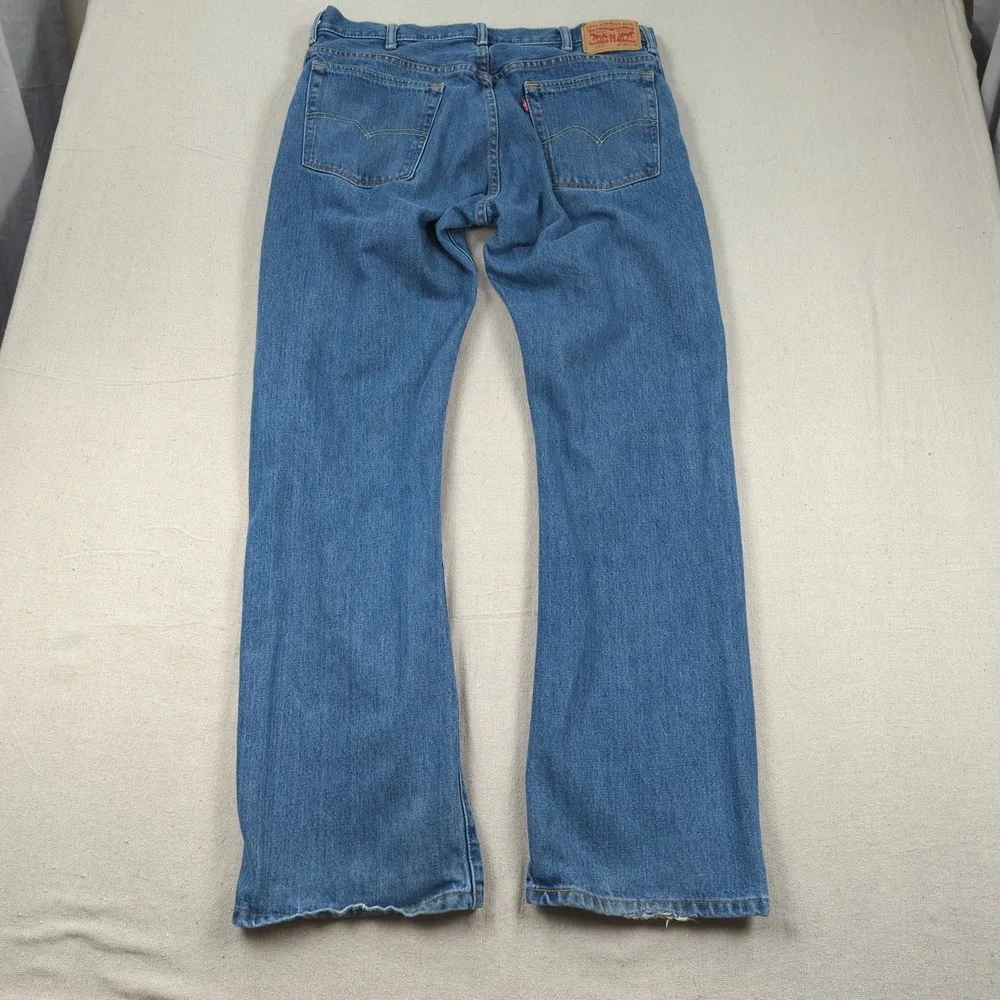 Levis Jeans Mens 38x34 Blue 517 Boot Cut Western Cowboy Rodeo American Classic